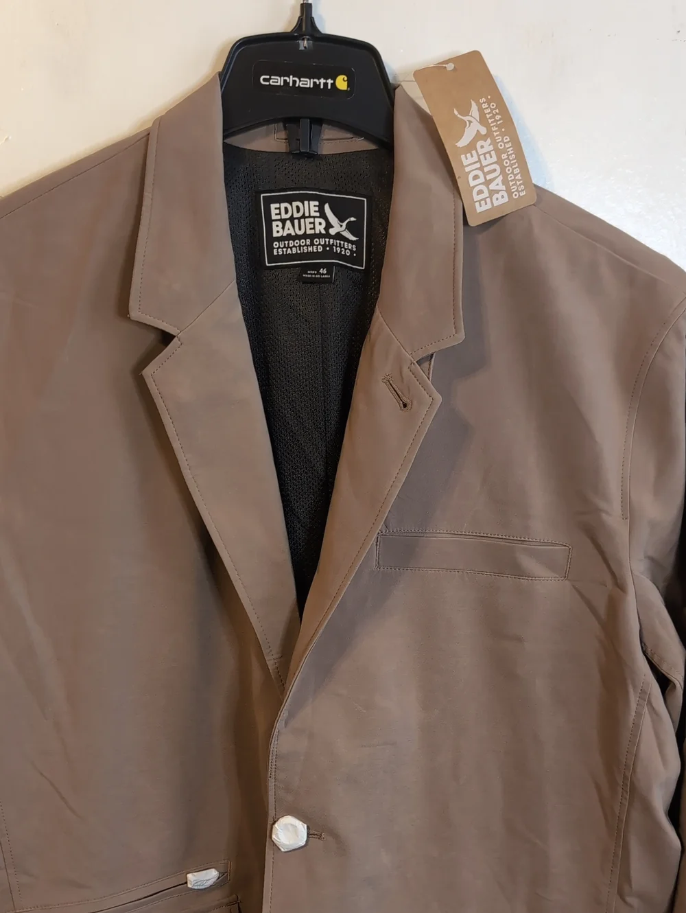 Eddie Bauer Ultimate Voyager Travel Blazer mens 46